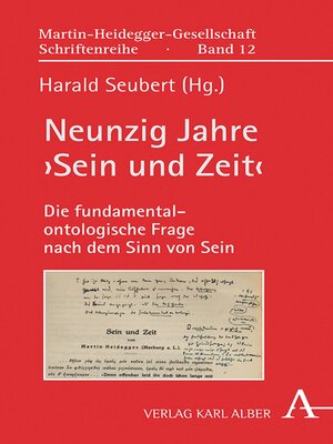 cover image of Neunzig Jahre 'Sein und Zeit'